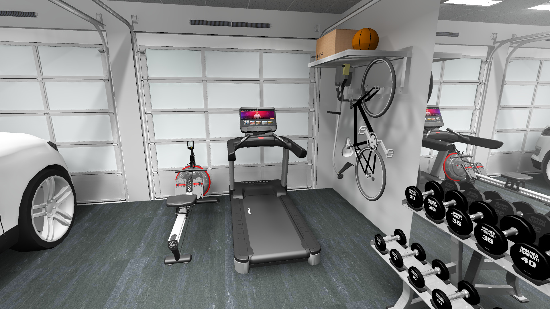 Small home gym: First considerations is garage is don't have space in home