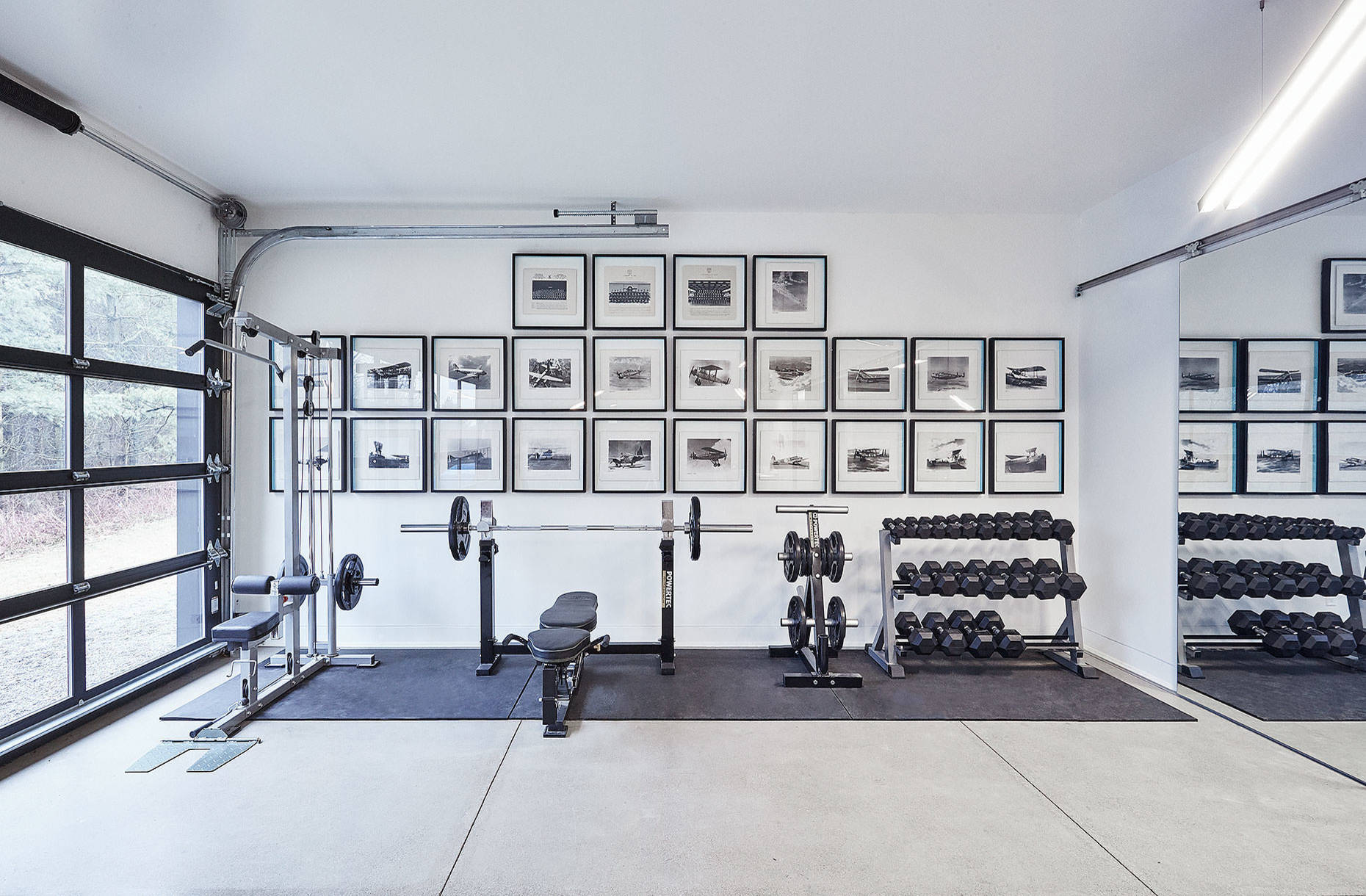 Winning White color for home gym